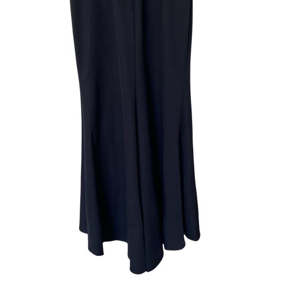 MAC DUGGAL Sleeveless V Neck Bow Detail Mermaid Maxi Gown NWT Black, Size 10 - Picture 10 of 16